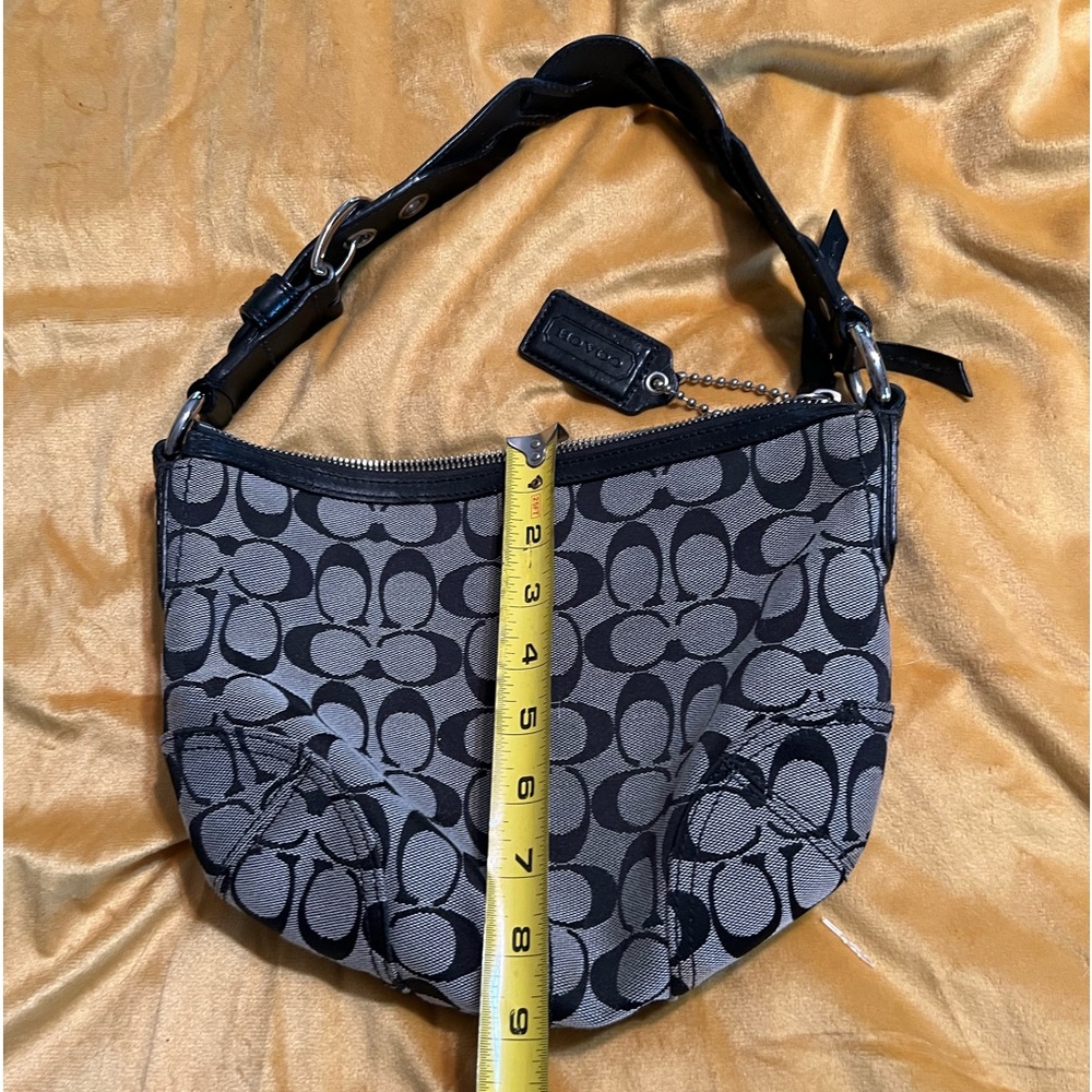 Coach Black Signature Hobo Braided Bag Monogram 11857 - Picture 3 of 9